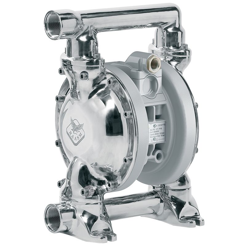 POMPE À MEMBRANE ACIER INOXYDABLE 316 130 L/MN PTFE + INOX 316 photo du produit