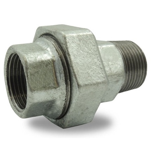 RACCORD DROIT 3 PIÈCES MÂLE / FEMELLE G1/2'' CONIQUE FONTE photo du produit