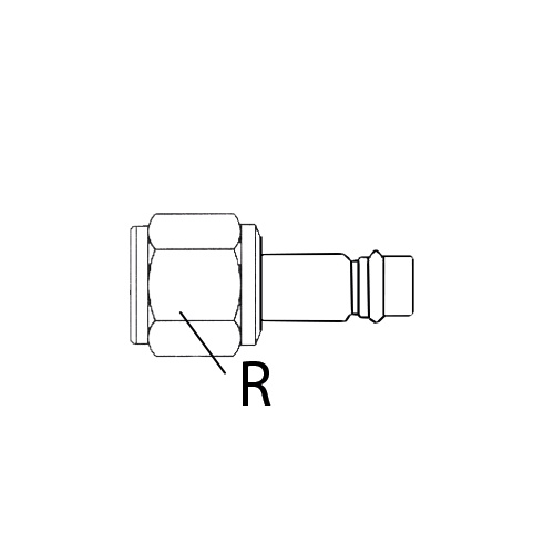 ABOUTS STANDARDS AIR RESPIRABLE 7,8 mm - FEMELLE photo du produit Schema L