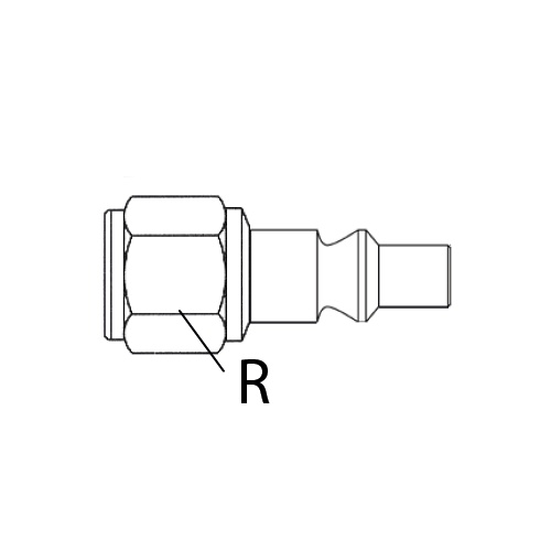 ABOUTS STANDARDS ARO 210 ORION 6 mm - FEMELLE photo du produit Schema L