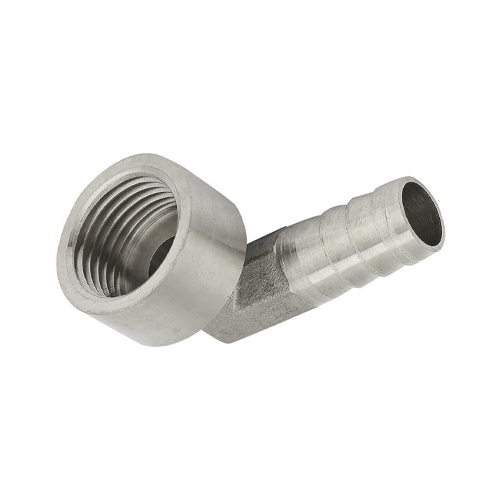 COUDE CANNELÉ FEMELLE CYLINDRIQUE LAITON photo du produit