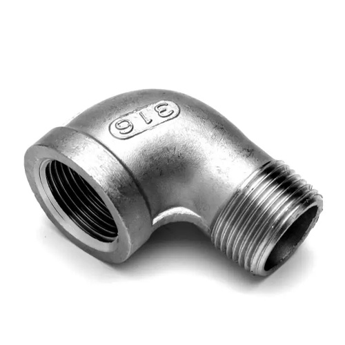RACCORD COUDÉ À 90° ÉGAL MÂLE / FEMELLE G1'' CYLINDRIQUE INOX photo du produit
