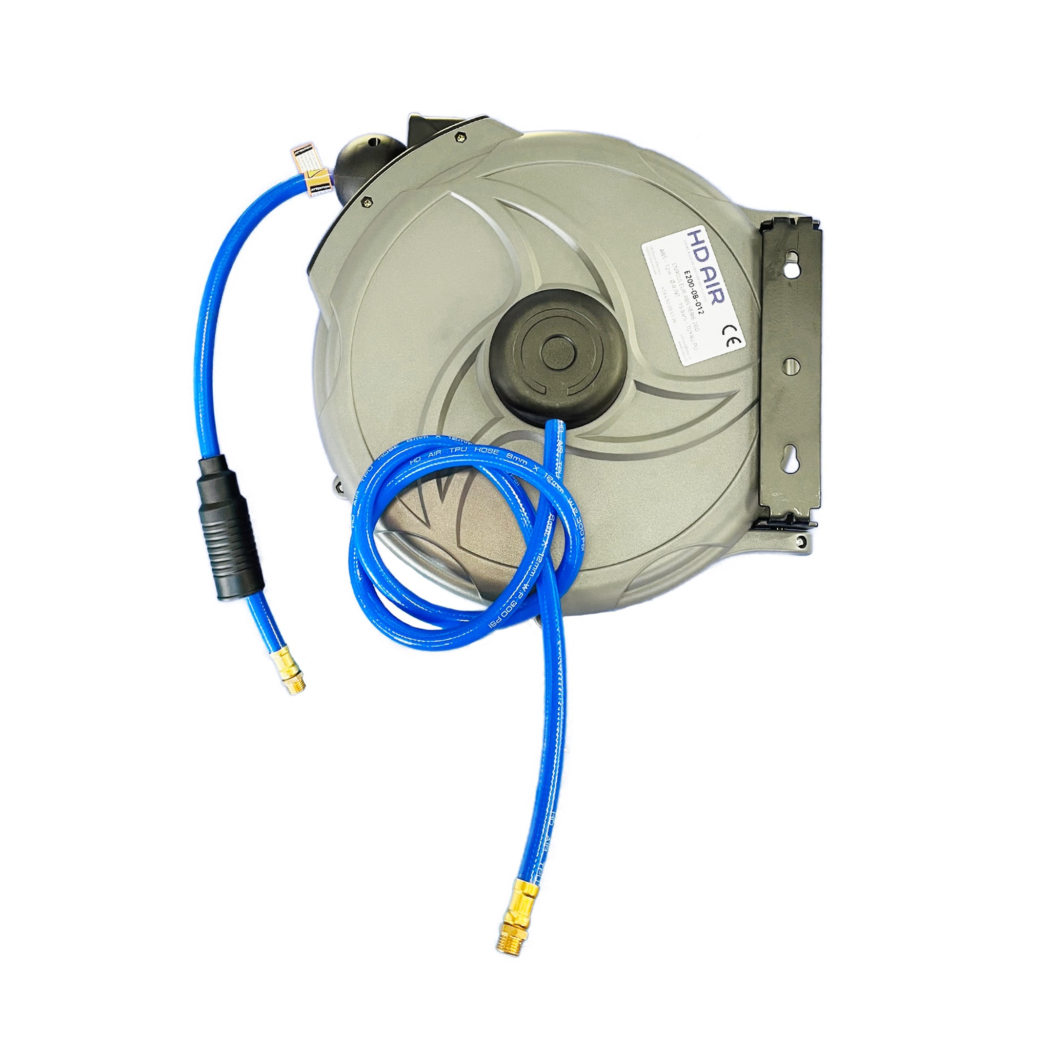 ENROULEUR S&Eacute;RIE 200 - ABS - 12 m - &Oslash;8 INT - 15 bars - TUYAU PU photo du produit Vue de c&ocirc;t&eacute; L