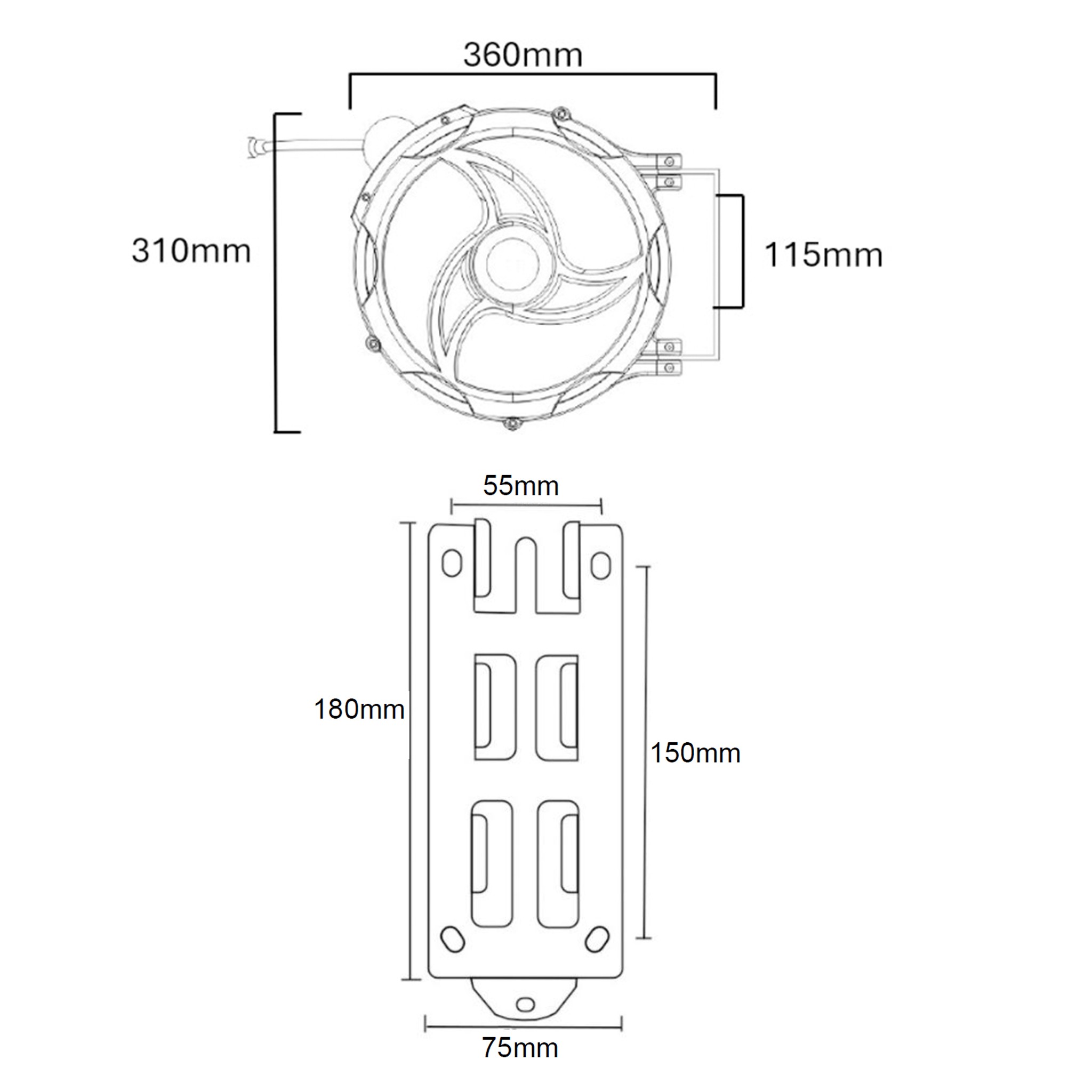 ENROULEUR S&Eacute;RIE 200 - ABS - 12 m - &Oslash;8 INT - 15 bars - TUYAU PU photo du produit Schema L