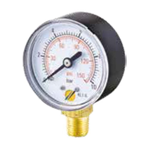 MANOMÈTRE SEC VERTICAL 0 à 40 bars 63 mm ABS - MÂLE G1/4'' photo du produit