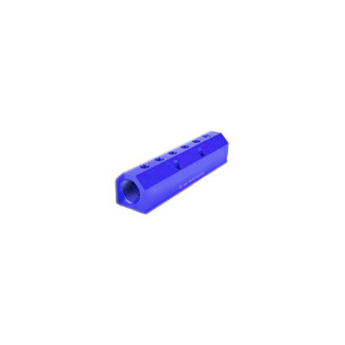NOURRICE 35MM 6 SORTIES G3/8'' / 2 ENTRÉES G1'' ALUMINIUM BLEU photo du produit