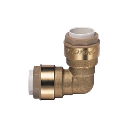 COUDE 90° ÉGAL À CLIPSER EN LAITON photo du produit
