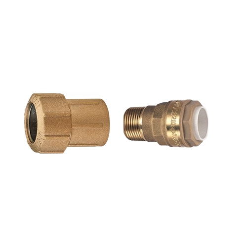 RACCORD DROIT RÉDUIT TURN FIT EN LAITON Ø40 EXT /  Ø 25 EXT photo du produit
