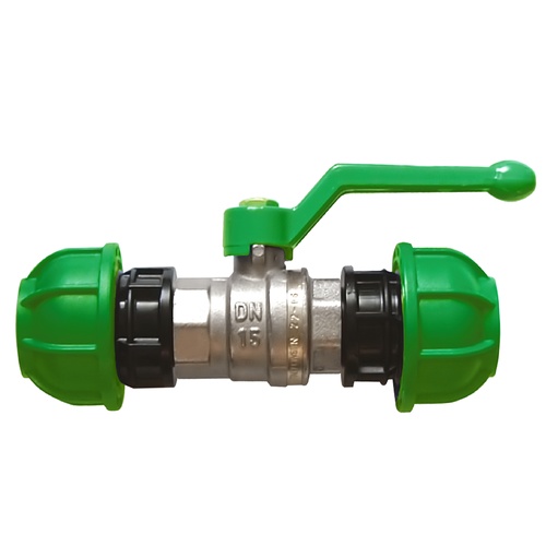 VANNE ÉGALE TURN FIT EN POLYAMIDE VERT Ø25 EXT photo du produit