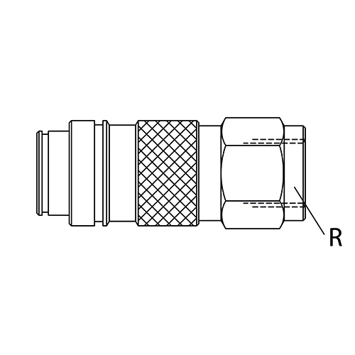 COUPLEURS STANDARDS MIGNON 5 mm - FEMELLE photo du produit Schema L