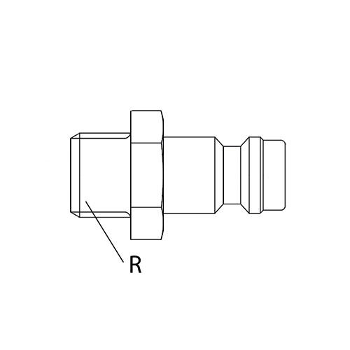 ABOUTS STANDARDS MIGNON 5 mm - MÂLE photo du produit Schema L