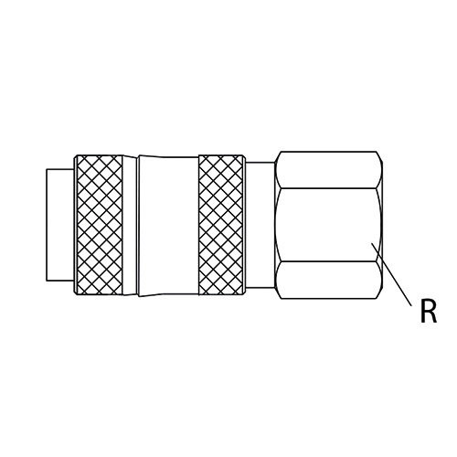 COUPLEURS STANDARDS MULTI-PROFILS - FEMELLE photo du produit Schema L