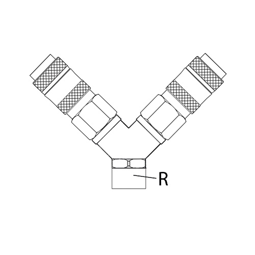 COUPLEURS STANDARDS MULTI-PROFILS - FEMELLE Y photo du produit Schema L