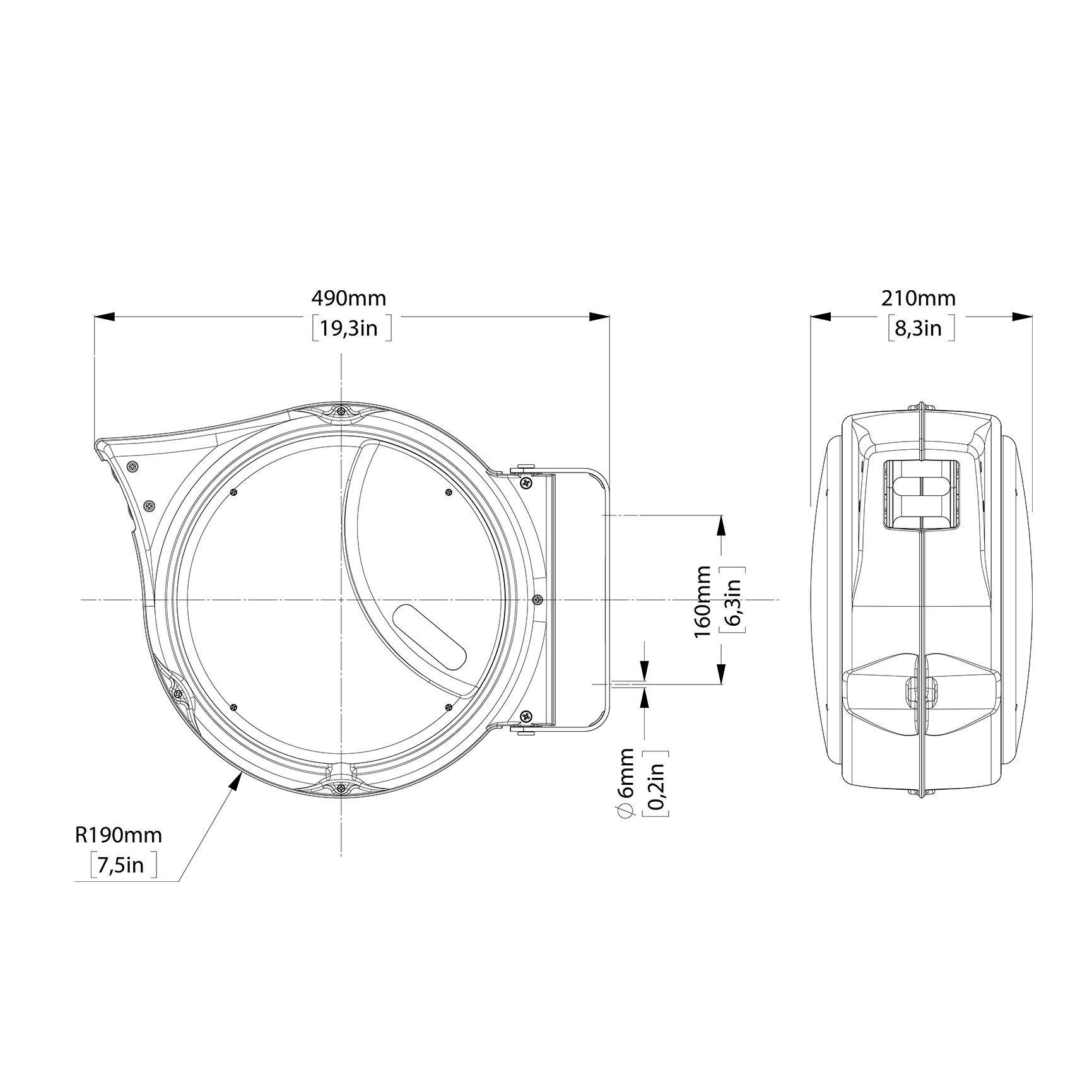 ENROULEUR SÉRIE 240 - ABS - 20 m - Ø 8 INT - 15 bars - TUYAU PU photo du produit Schema L