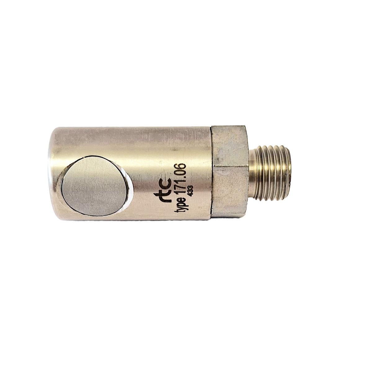 COUPLEUR SÉCURITÉ INOX - ISO 6150 C 11 mm - MÂLE - MG 3/4'' - Bouton photo du produit Vue arrière L