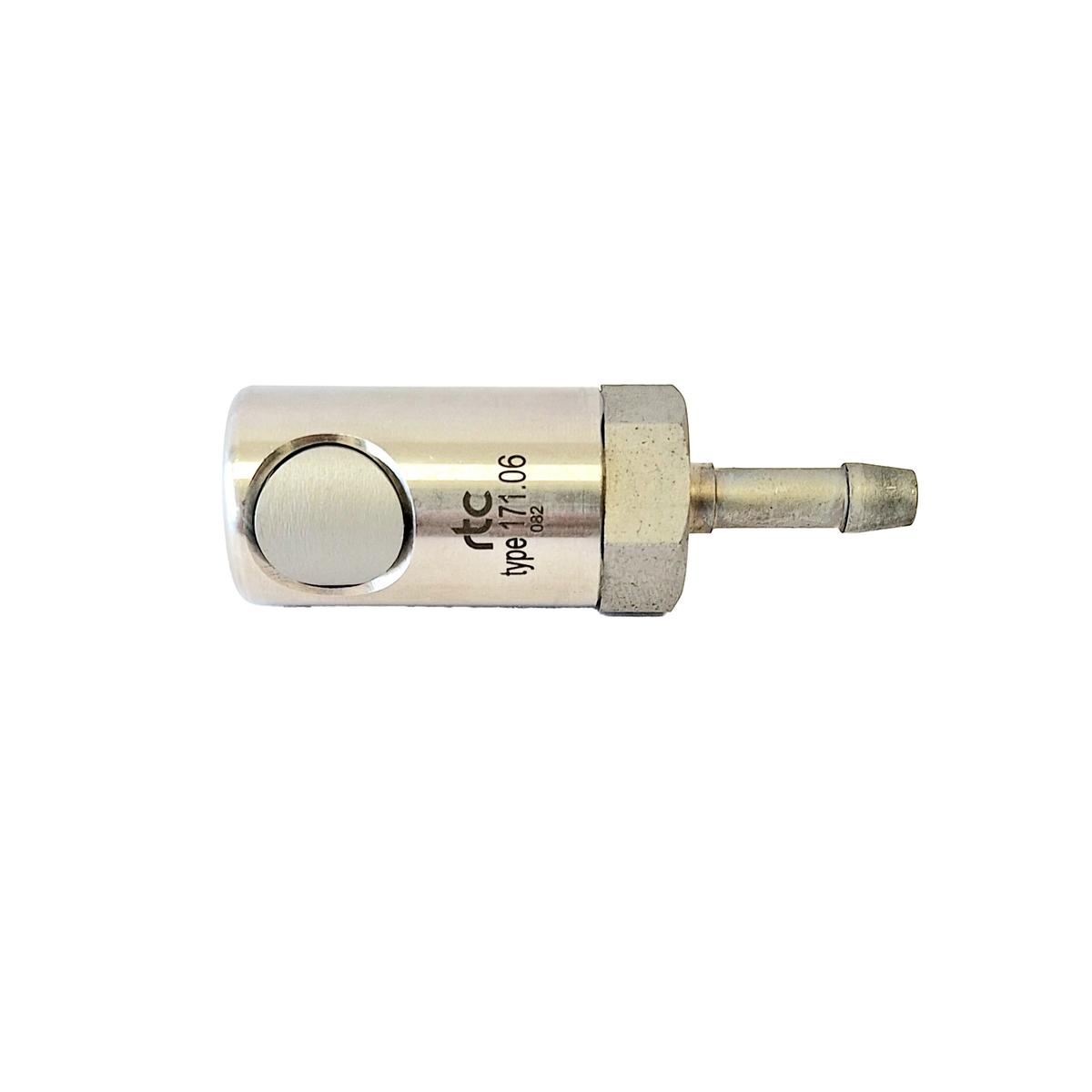 COUPLEUR SÉCURITÉ INOX - ISO 6150 C 6 mm - TUYAU - Ø 13 mm - Bouton photo du produit Vue arrière L