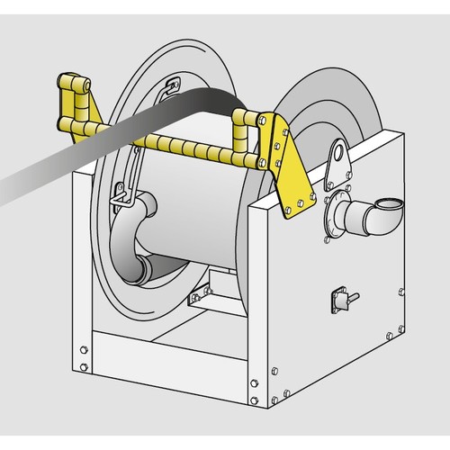 GUIDE-TUYAU OUVERT POSITION HAUTE S&Eacute;RIE 700 270MM INOX 316 photo du produit Schema L