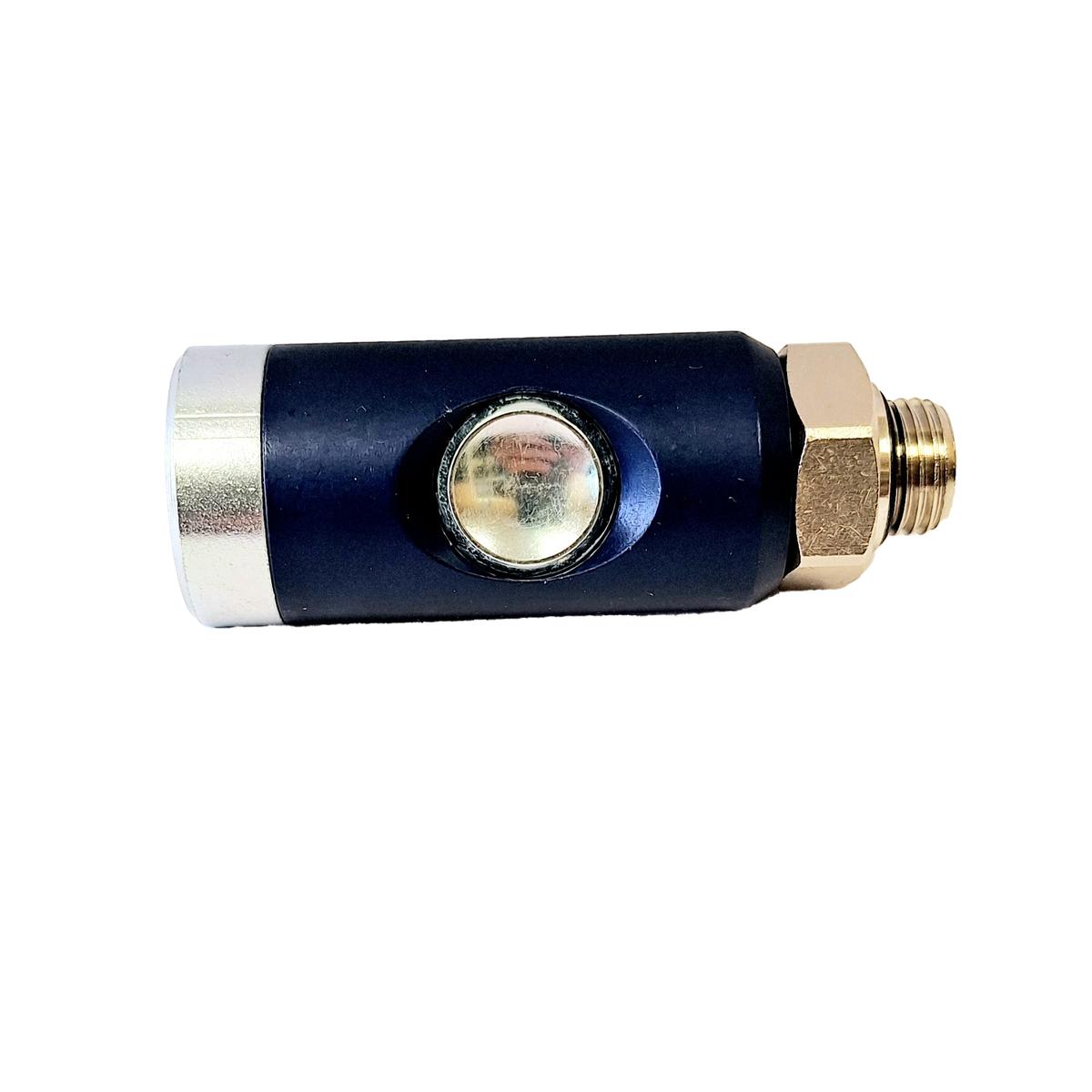 COUPLEUR SÉCURITÉ ALU - EUROPÉEN 7,4 - MÂLE - MG 1/4'' - Bouton photo du produit Vue arrière L