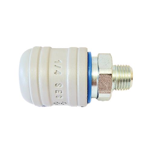 COUPLEUR SÉCURITÉ ACIER - ISO 6150 B 6 mm - MÂLE - MG 1/2'' - Bague photo du produit Vue arrière L