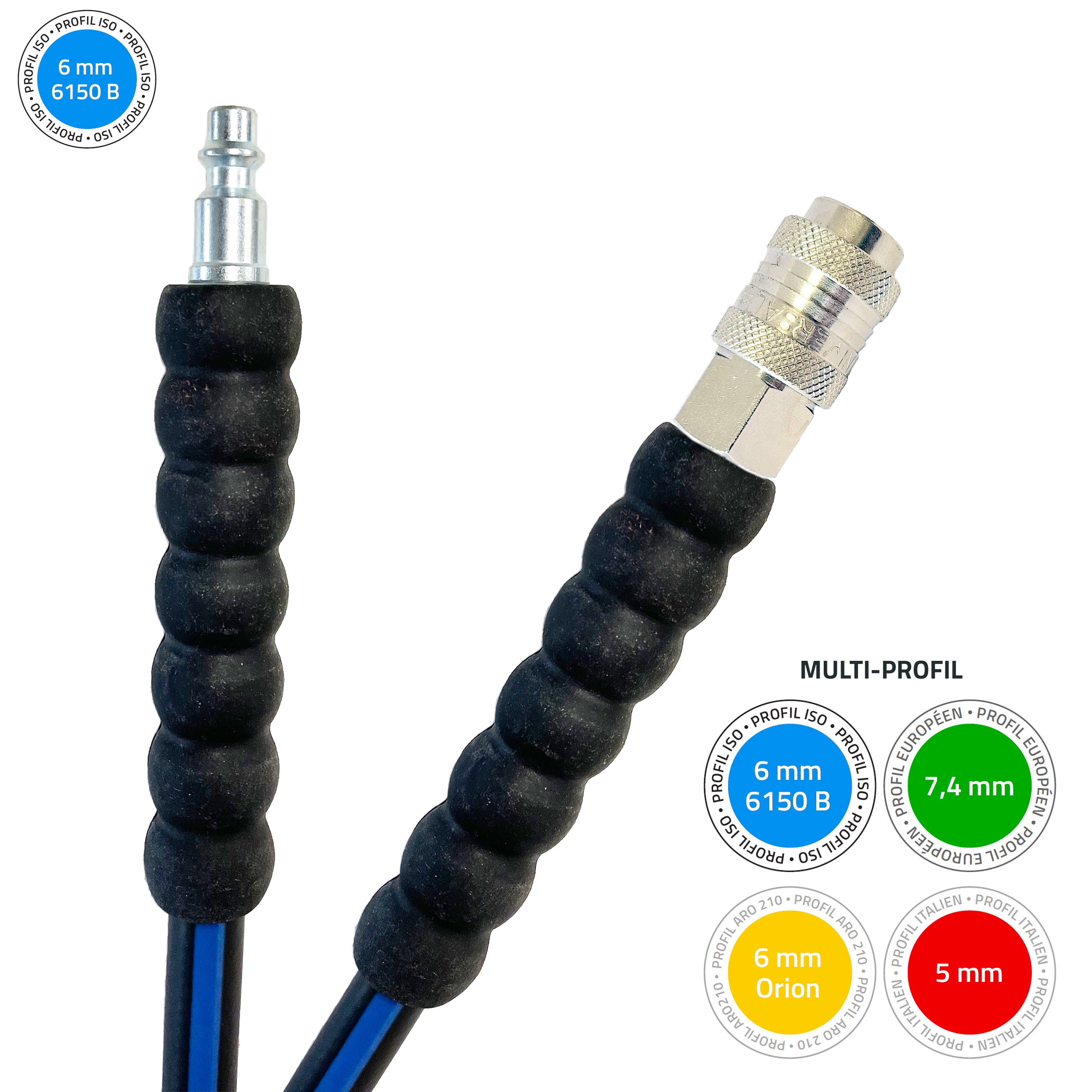 RALLONGE AIR COMPRIMÉ SOVERGUM - COUPLEUR R120 ET ABOUT ISO-B 6mm photo du produit