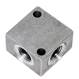 BLOC DE DISTRIBUTION 4 VOIES FEMELLE ALUMINIUM photo du produit