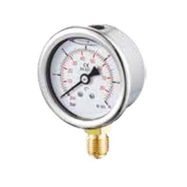 MANOMÈTRE GLYCÉRINE VERTICAL 0 à 100 bars 63 mm Inox 304 - MÂLE G1/4'' photo du produit