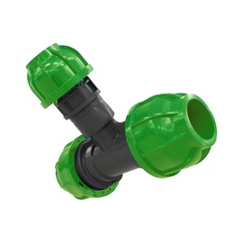 RACCORD EN T RÉDUIT TURN FIT EN POLYAMIDE VERT Ø40 EXT /  Ø 25 EXT photo du produit