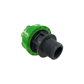 RACCORD DROIT FILETÉ TURN FIT EN ALUMINIUM VERT Ø40 EXT / MÂLE G1'' photo du produit