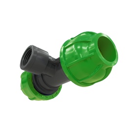 TÉ TARAUDÉ TURN FIT EN POLYAMIDE VERT photo du produit