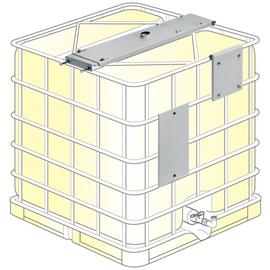 SUPPORT POUR FIXATION DE POMPE ET ENROULEUR SUR CUVES IBC photo du produit