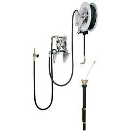 KIT POMPE À MEMBRANE ALUMINIUM 70 L/MN POUR ASPIRATION AVEC ENROULEUR photo du produit