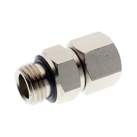 RACCORD DROIT TOURNANT MÂLE / FEMELLE G3/8'' CONIQUE LAITON JOINT NBR photo du produit