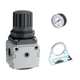 REGULATEUR MÉTAL 0-10 BAR FEMELLE - AVEC MANOMÈTRE ET FIXATION photo du produit