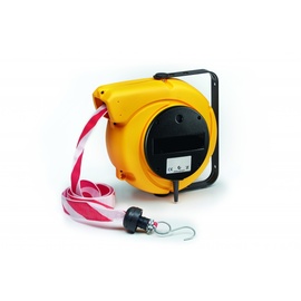 ENROULEUR BARRIÈRE - ABS - Longueur 16 m - Ruban Rouge et Blanc photo du produit