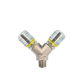 COUPLEUR SÉCURITÉ ACIER - ARO - MÂLE Y - MG 1/2'' - Bague photo du produit