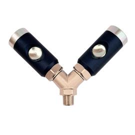 COUPLEUR SÉCURITÉ ALU - EUROPÉEN 7,4 - MÂLE Y - MG 1/4'' - Bouton photo du produit