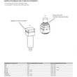 FRL 3 MODULES MÉTAL 0-10 BAR FEMELLE - AVEC MANOMÈTRE ET FIXATIONS photo du produit Default S