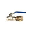 VANNE TARAUDÉE PUSH FIT EN LAITON Ø15 EXT / FEMELLE G1/2'' photo du produit