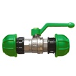 VANNE ÉGALE TURN FIT EN POLYAMIDE VERT Ø25 EXT photo du produit