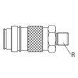 COUPLEUR STANDARD LAITON N - MICRO - MÂLE - MG 1/8'' - Bague photo du produit Schema S