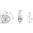 ENROULEUR SÉRIE 170 - ACIER - 12 m - Ø 8 INT - 20 bars - TUYAU PU photo du produit Schema S