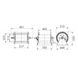 ENROULEUR MANUEL ACIER S500-320 - NU - 200 bars - FG 3/8'' / FG 1/2'' photo du produit Schema S