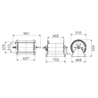 ENROULEUR MANUEL ACIER S500-600 - NU - 150 bars - FG 1'' / FG 1'' photo du produit Schema S