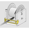 GUIDE-TUYAU FERM&Eacute; POSITION BASSE S&Eacute;RIE 700 410MM ACIER photo du produit Schema S