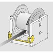 GUIDE-TUYAU OUVERT POSITION BASSE S&Eacute;RIE 700 410MM ACIER photo du produit Schema S