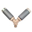 COUPLEUR SÉCURITÉ ALU - ISO 6150 B 6 mm - MÂLE Y - MG 3/8'' - Bouton photo du produit Vue de côté S