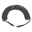 TUYAU SPIRALÉ PU NOIR ANTISTATIQUE ÉQUIPÉ photo du produit