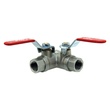 VANNE 3 VOIES EN Y F/F/F G1'' 40 BAR LAITON HORIZONTALE photo du produit